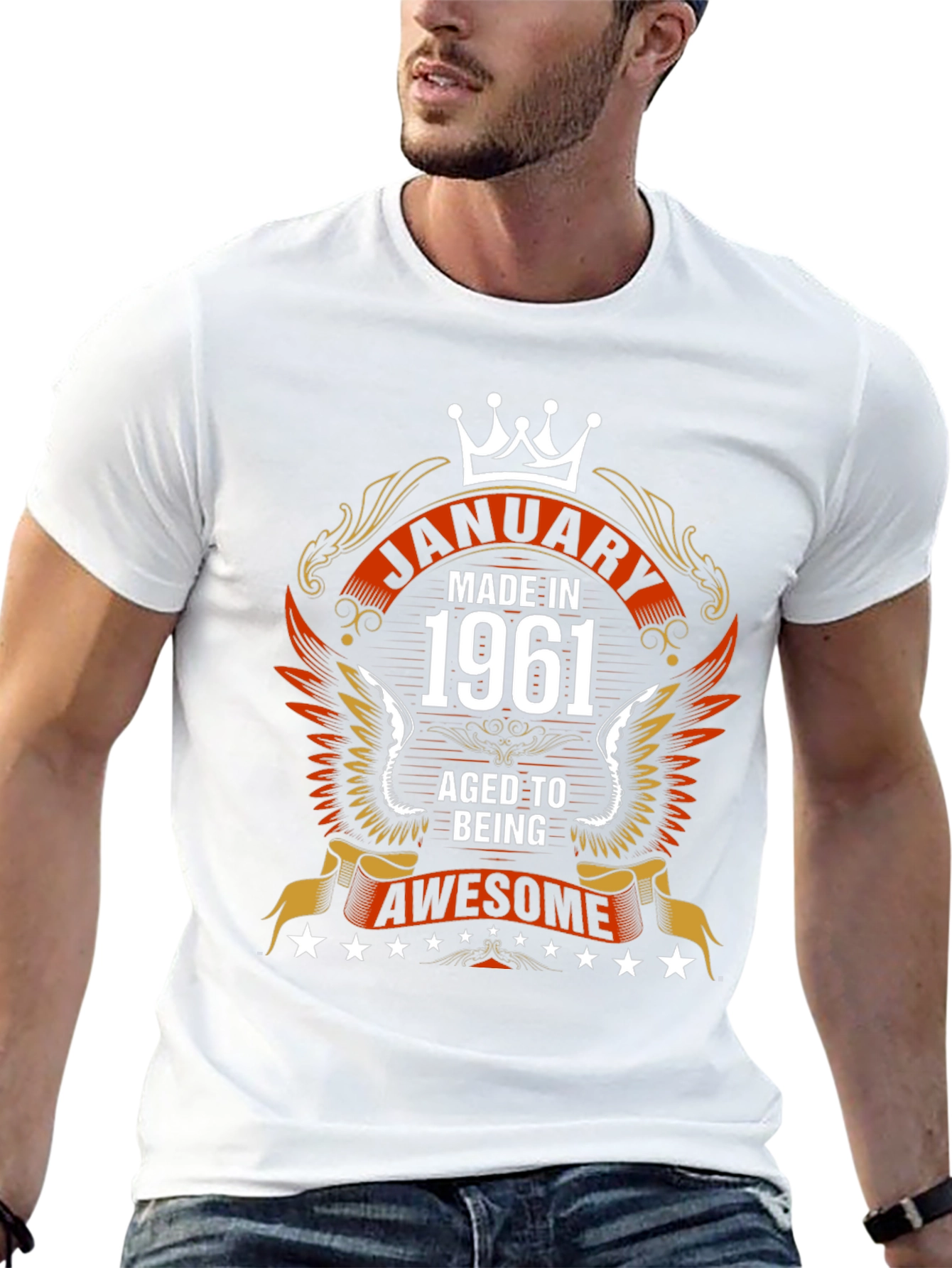 January 1961 Aged to Awesome Graphic Tee