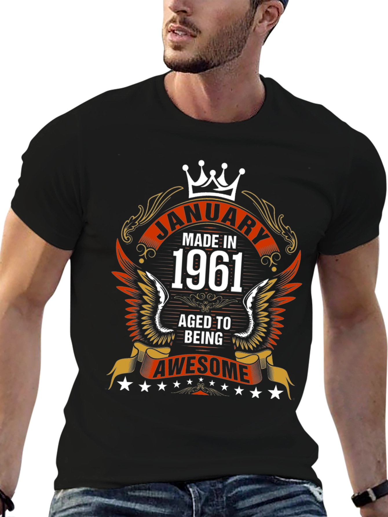 January 1961 Aged to Awesome Graphic Tee