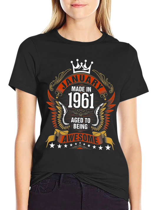 January 1961 Aged to Awesome Graphic Tee