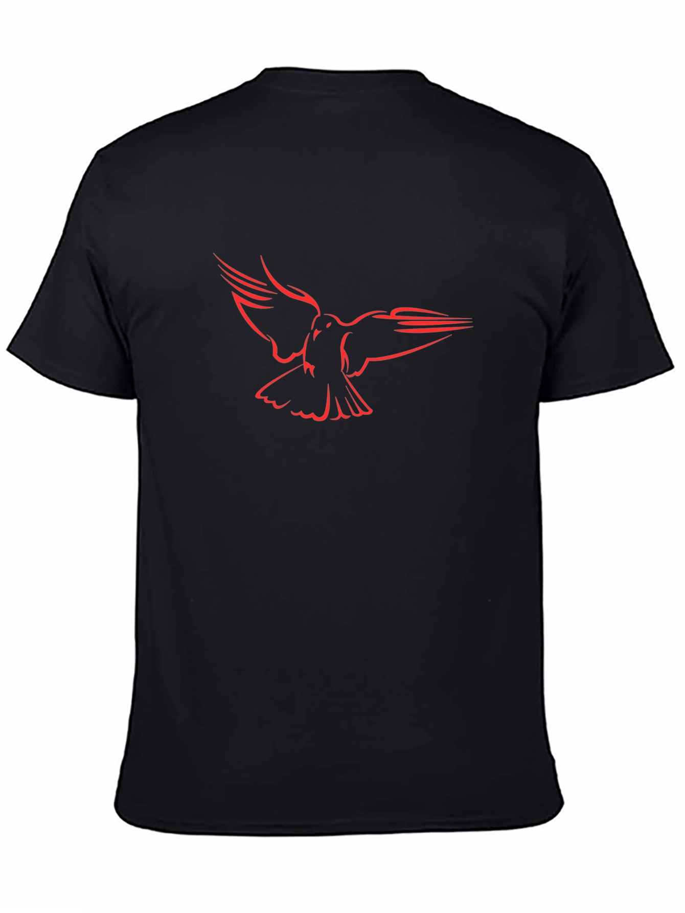 Dove Graphic Mens Black T-Shirt