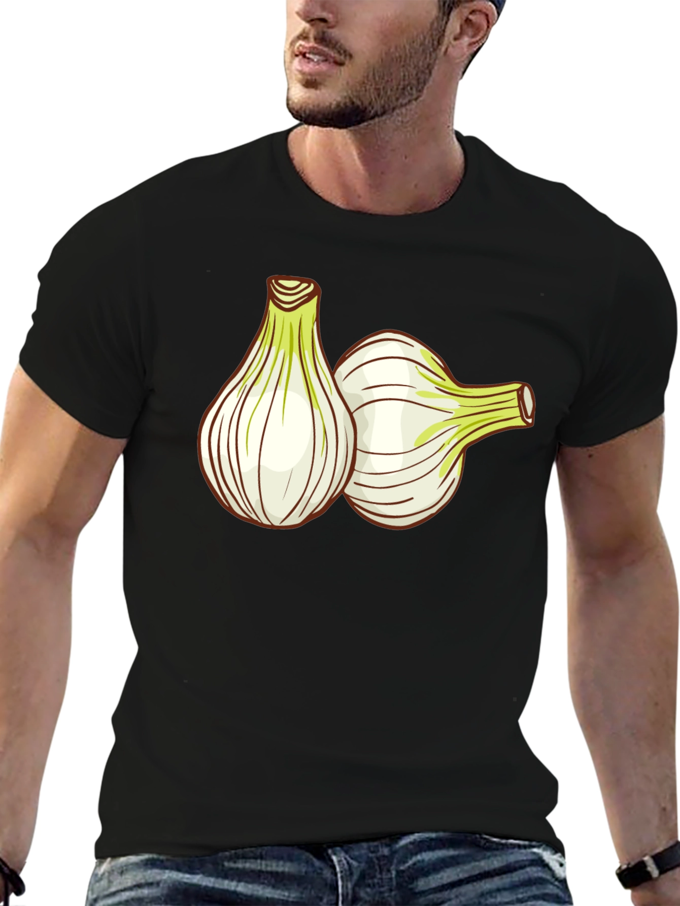 Onion Graphic T-Shirt - Black Cotton Tee