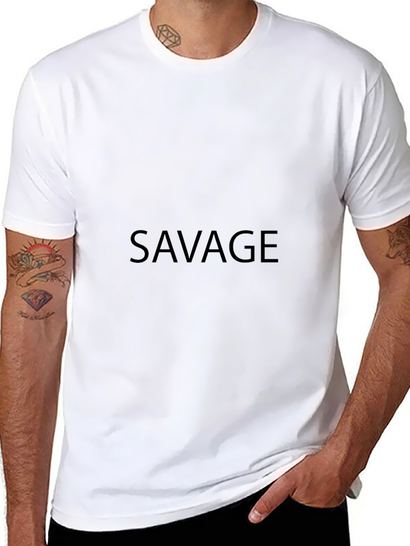 Savage Graphic Black T-Shirt - Modern Style