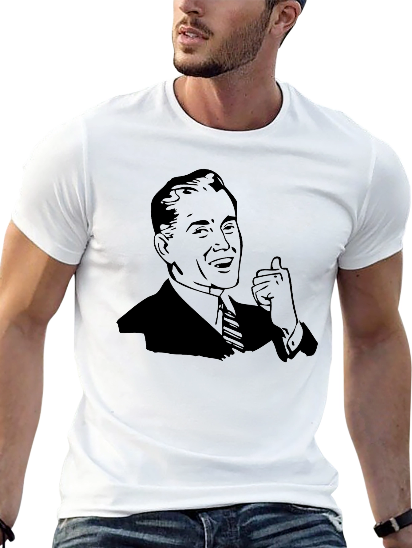 Retro Humor T-Shirt - Black
