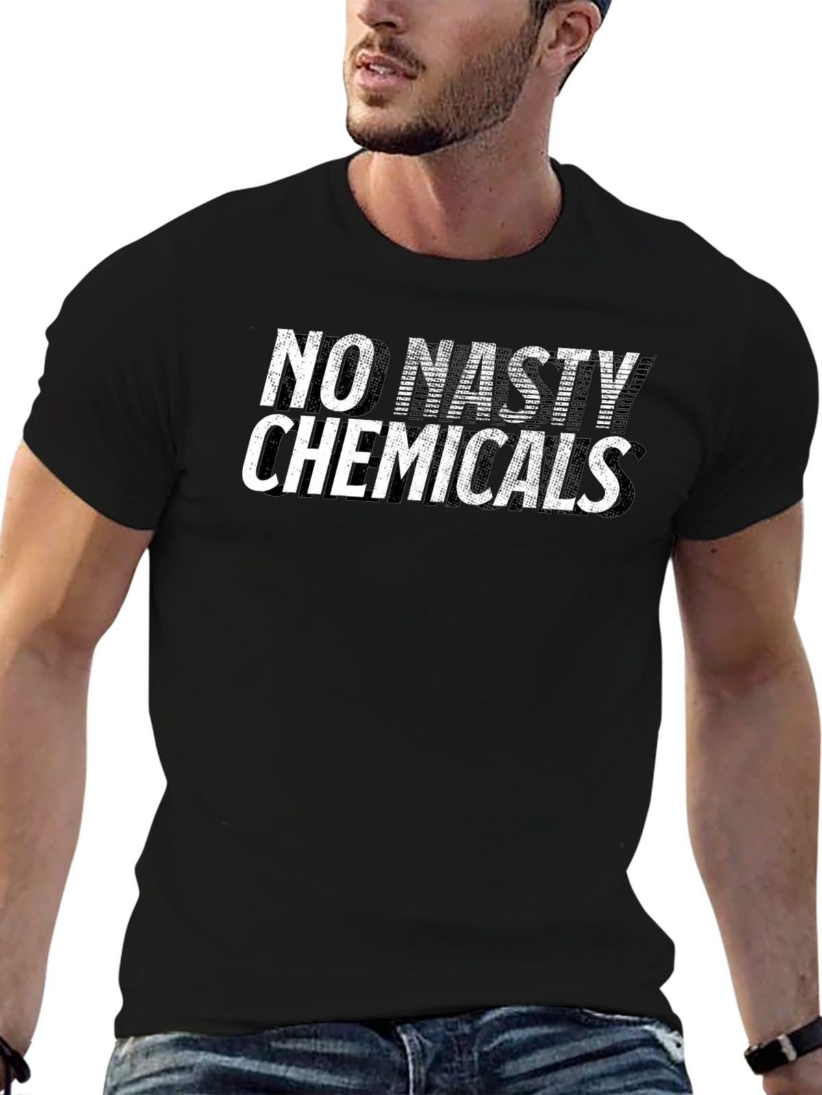 No Nasty Chemicals Graphic T-Shirt - Black