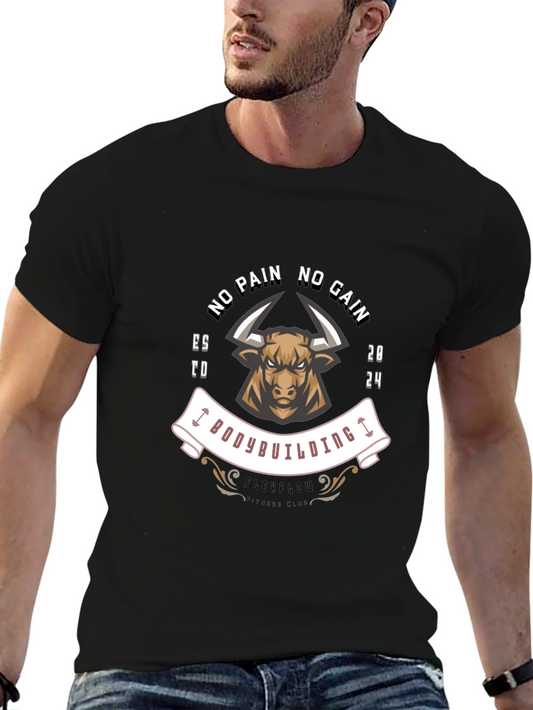 No Pain No Gain Bodybuilding T-Shirt