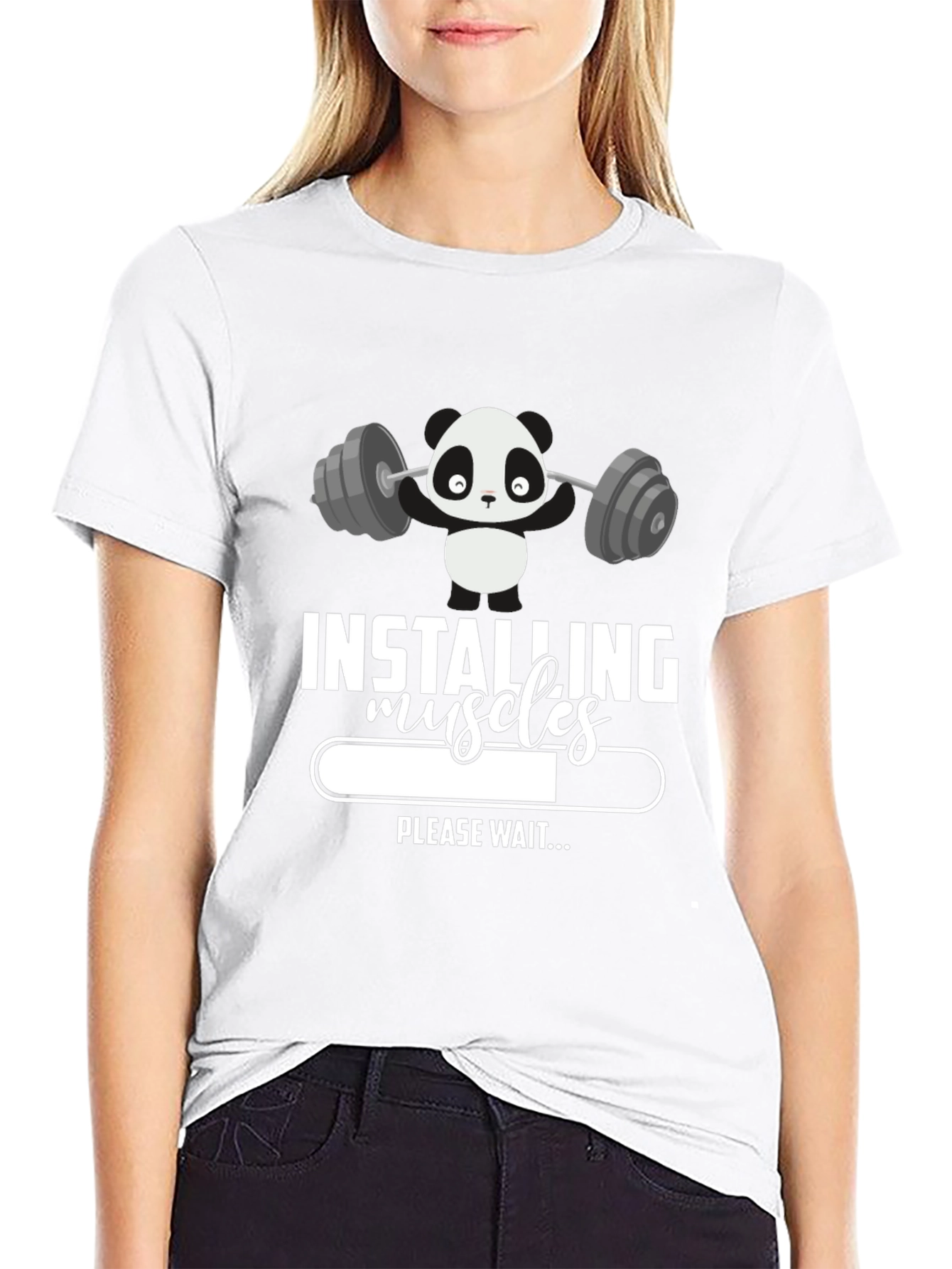 Installing Muscles Panda Graphic Tee
