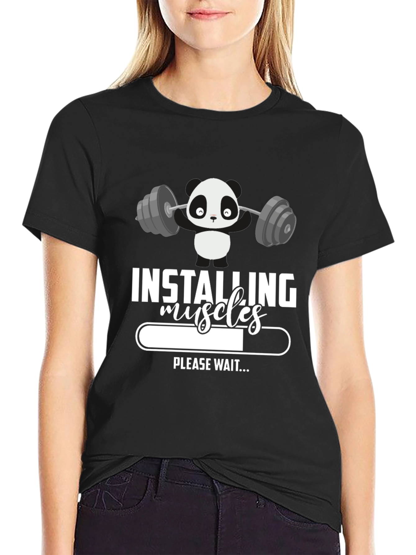 Installing Muscles Panda Graphic Tee