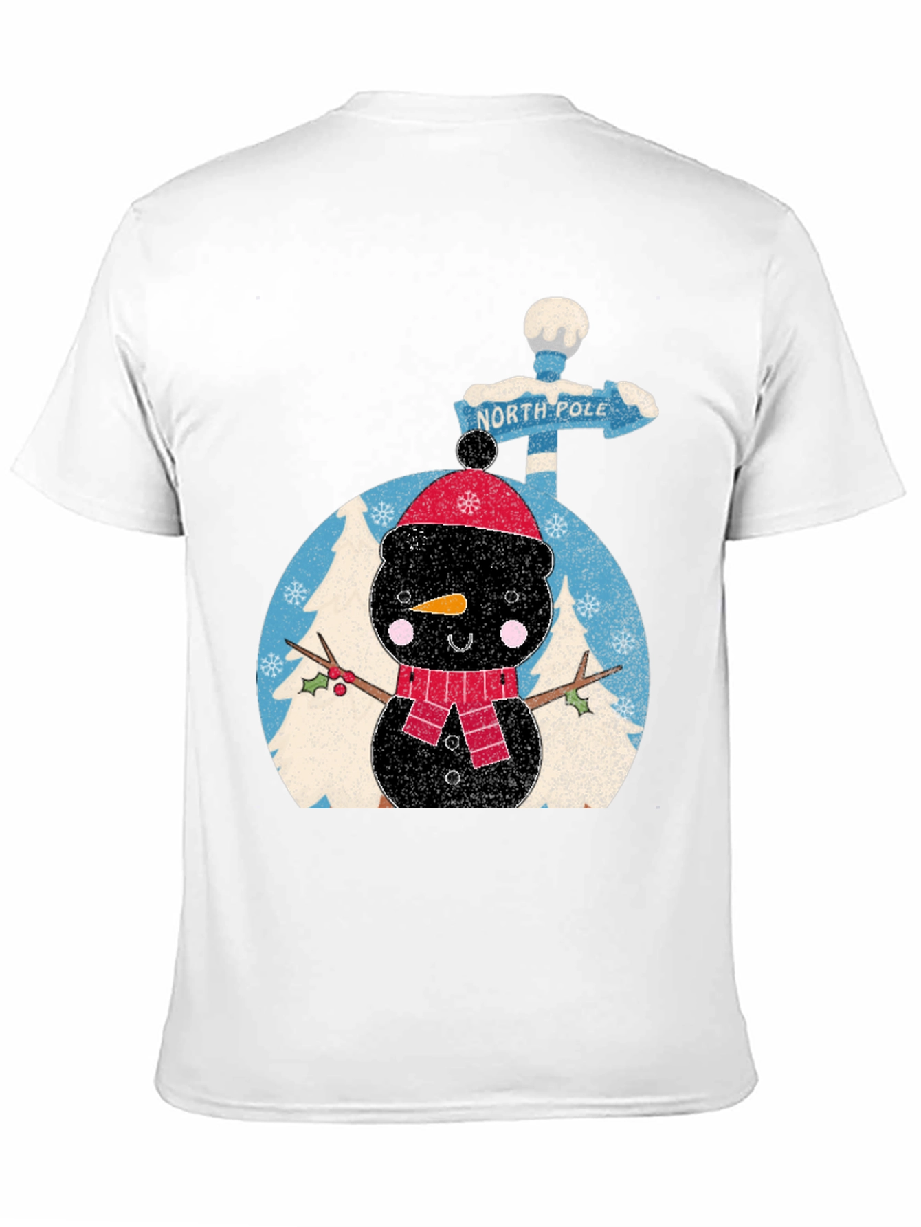 Festive Snowman Graphic Tee - North Pole Adventure