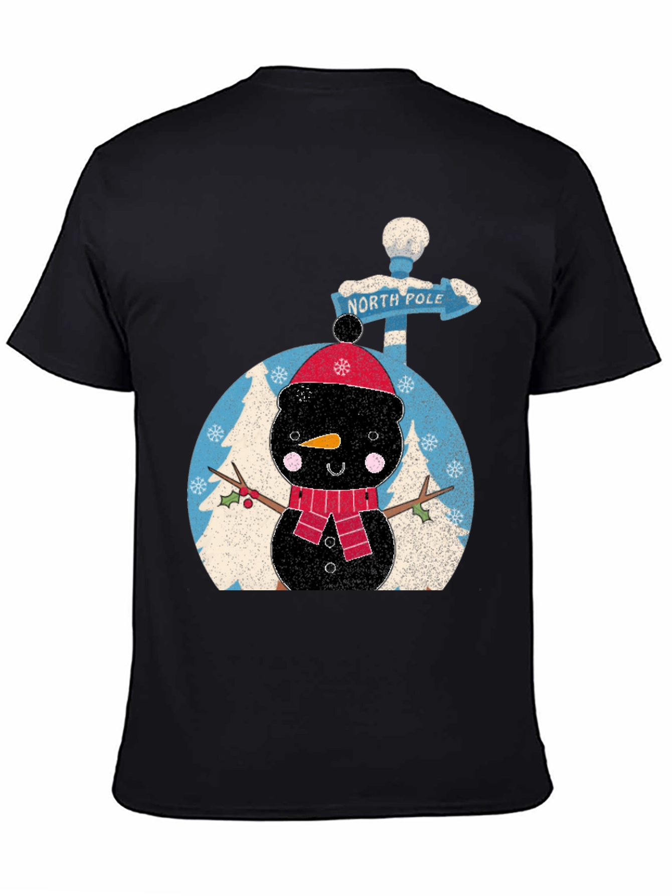 Festive Snowman Graphic Tee - North Pole Adventure