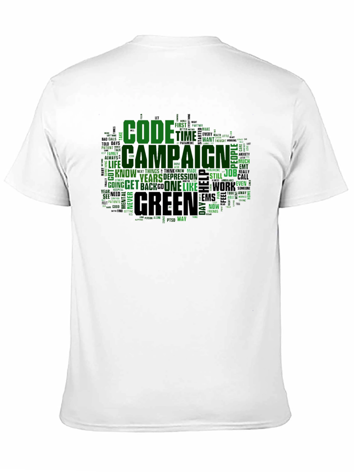 Code Campaign Green Word Art T-Shirt