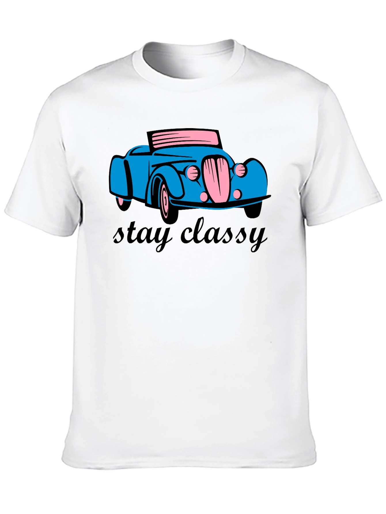 Stay Classy Car T-Shirt - Classic Retro Design