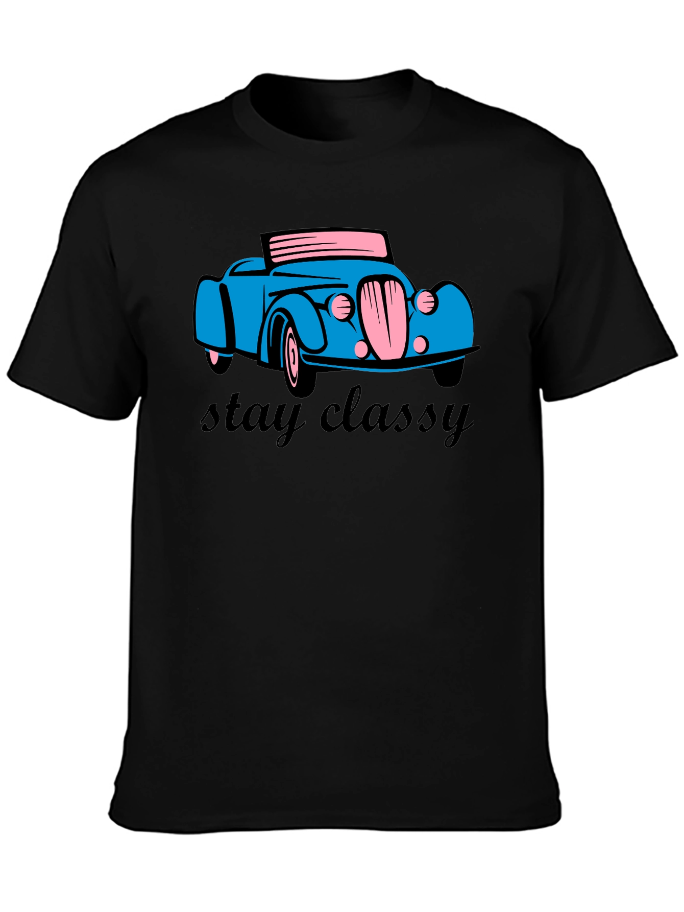 Stay Classy Car T-Shirt - Classic Retro Design