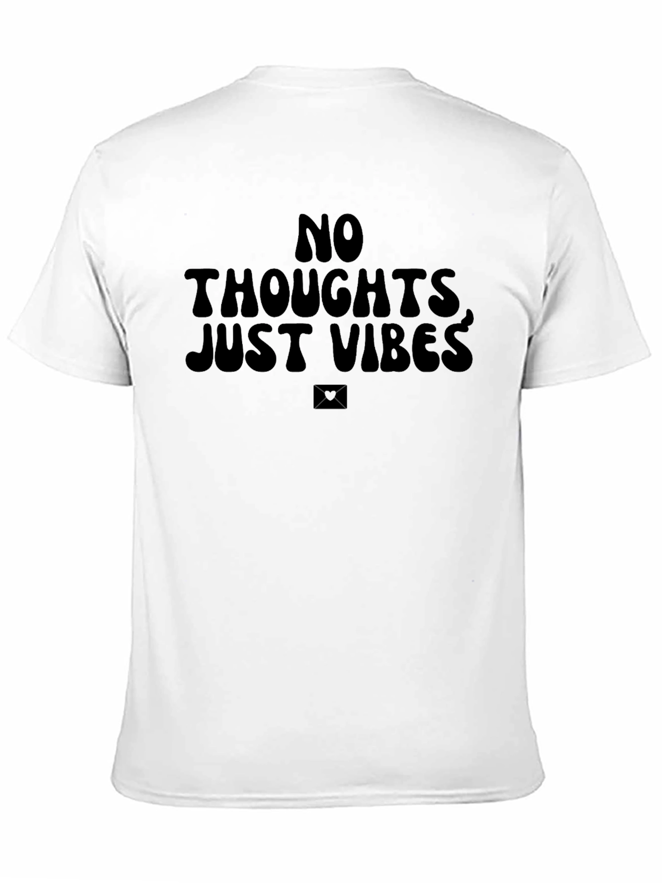 No Thoughts Just Vibes Graphic Tee - Black