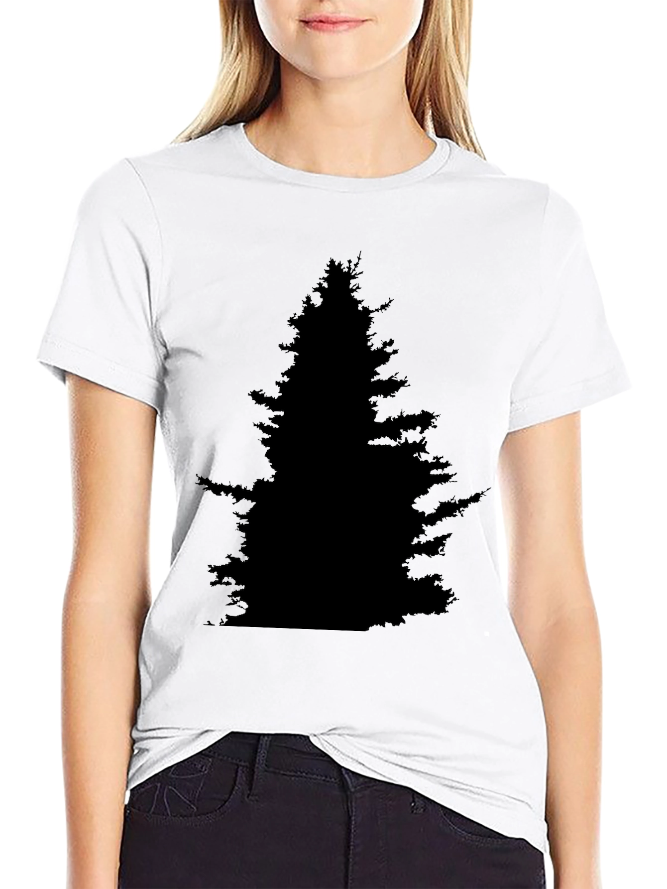 Black Tree Silhouette T-Shirt - Nature Inspired Tee