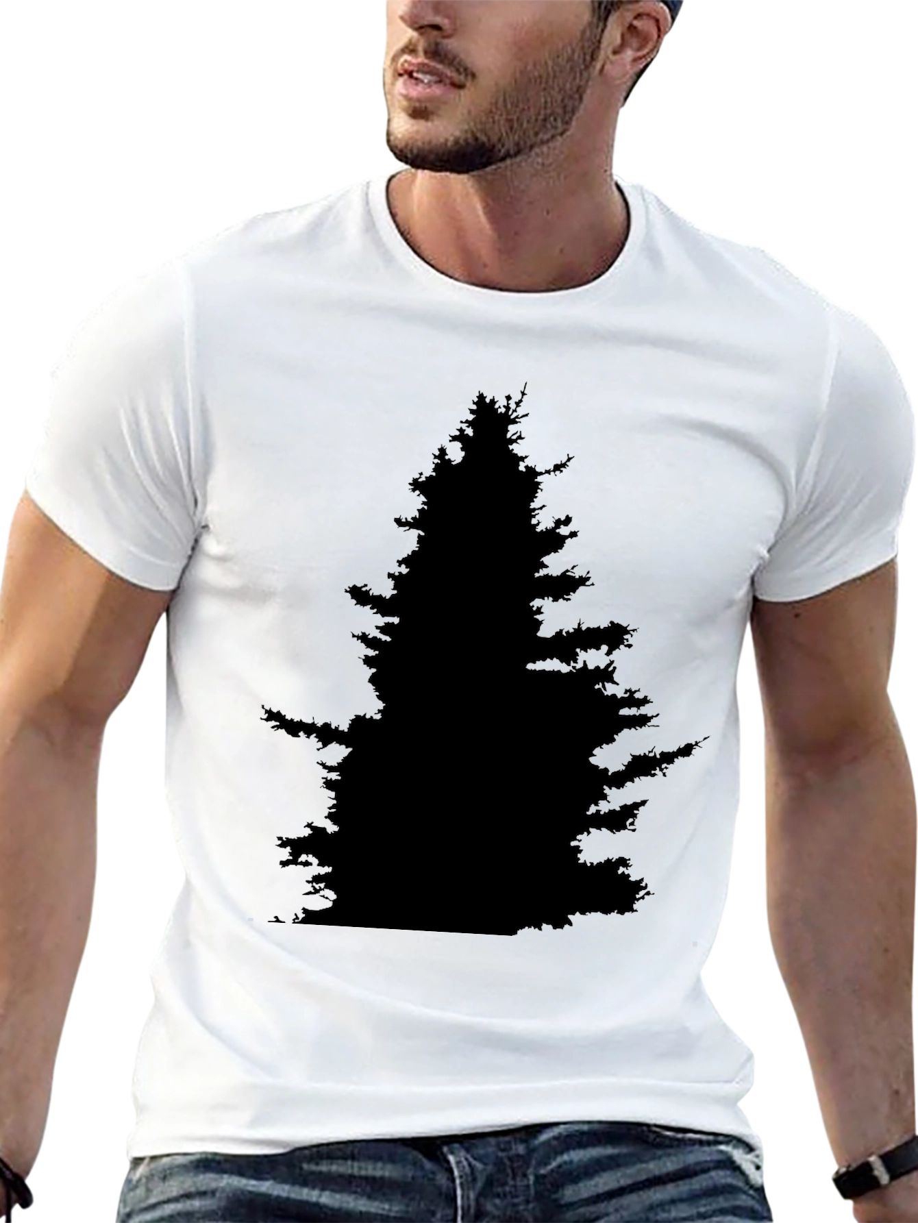 Black Tree Silhouette T-Shirt - Nature Inspired Tee