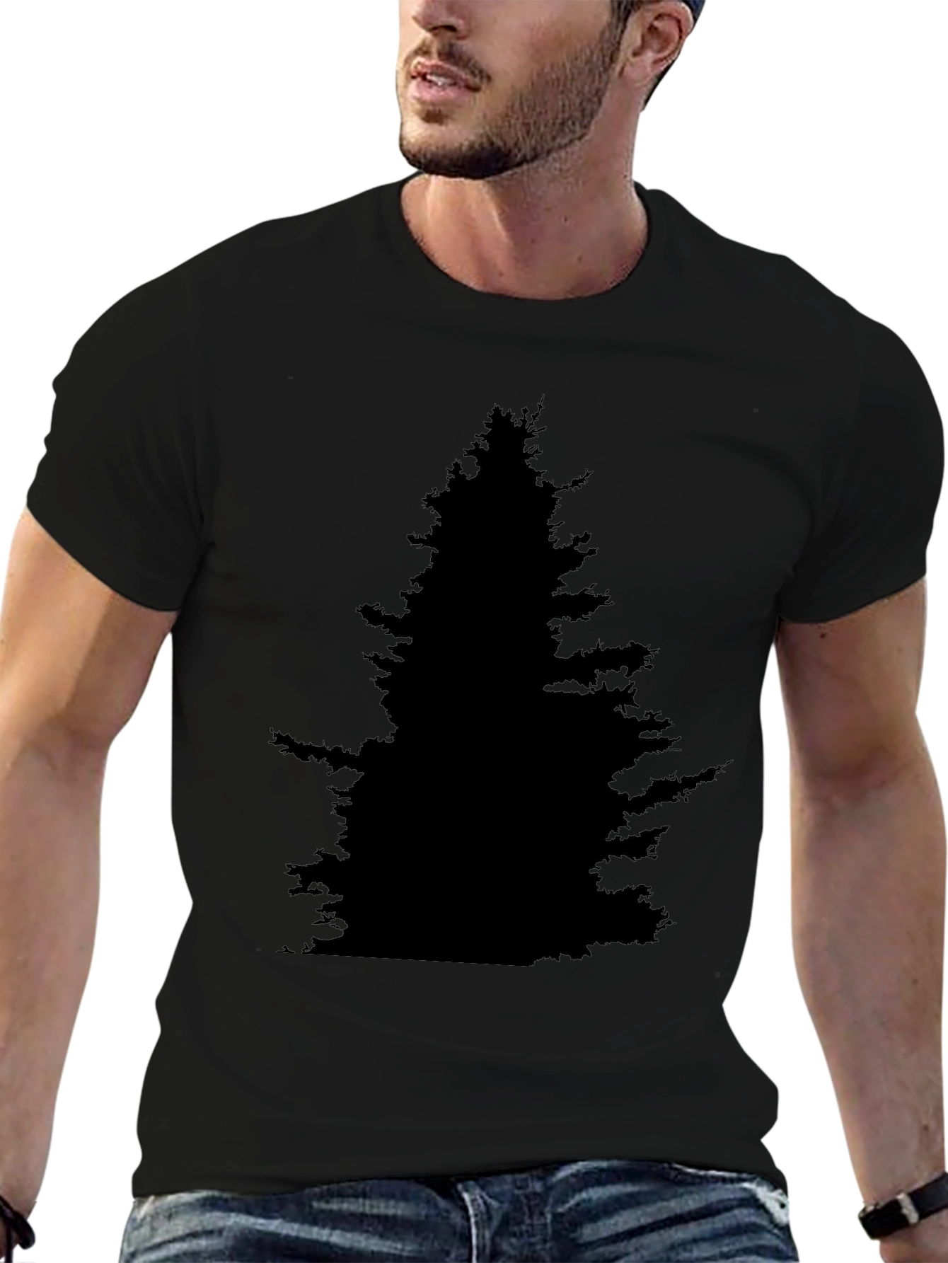 Black Tree Silhouette T-Shirt - Nature Inspired Tee