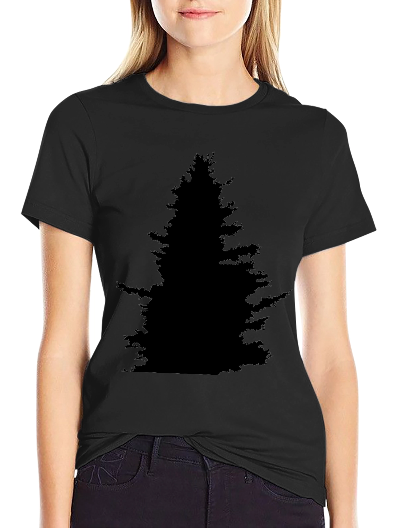 Black Tree Silhouette T-Shirt - Nature Inspired Tee