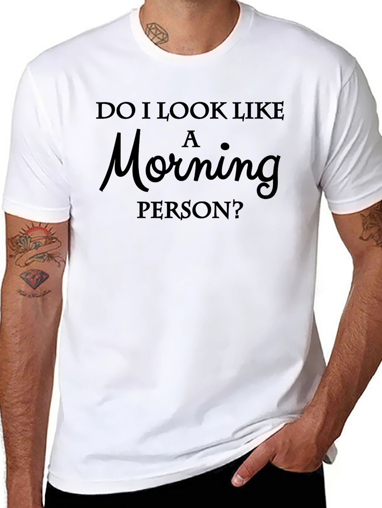 Morning Person Graphic T-Shirt - Soft Cotton Tee