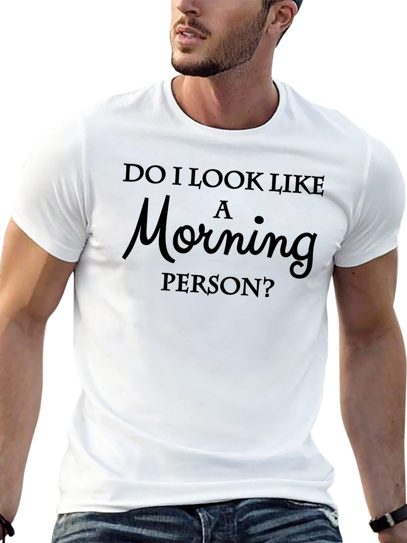 Morning Person Graphic T-Shirt - Soft Cotton Tee
