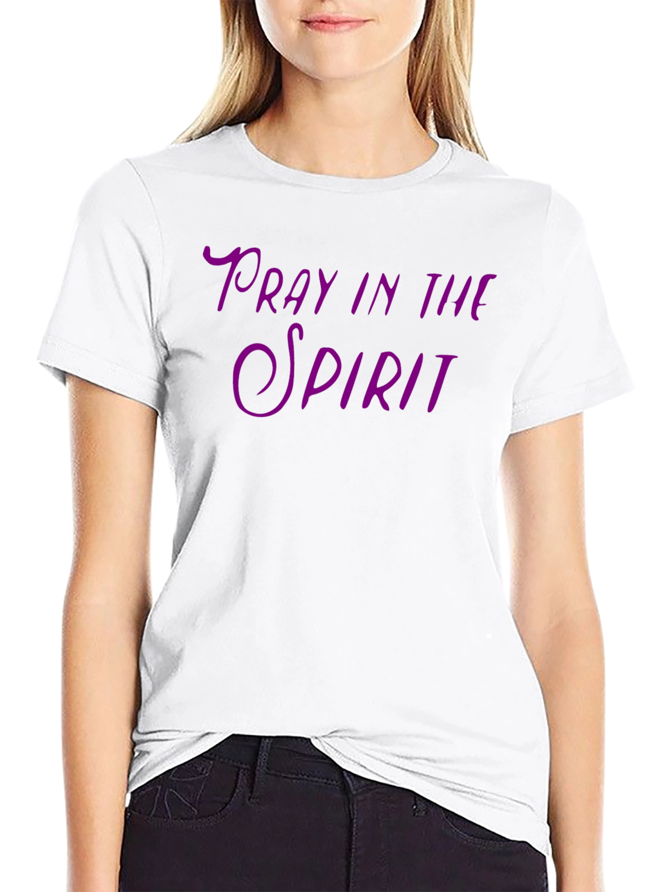 Pray in the Spirit Graphic T-Shirt - Black