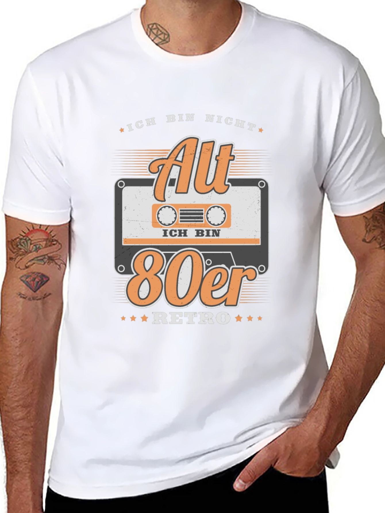 Ich Bin Nicht Alt Retro 80er T-Shirt