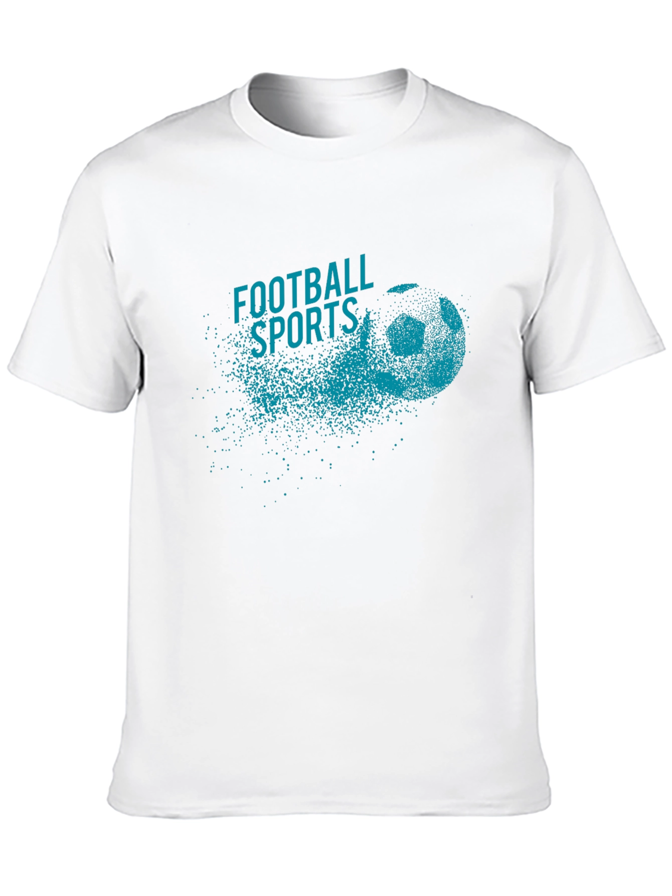 Football Sports Graphic Tee - Black
