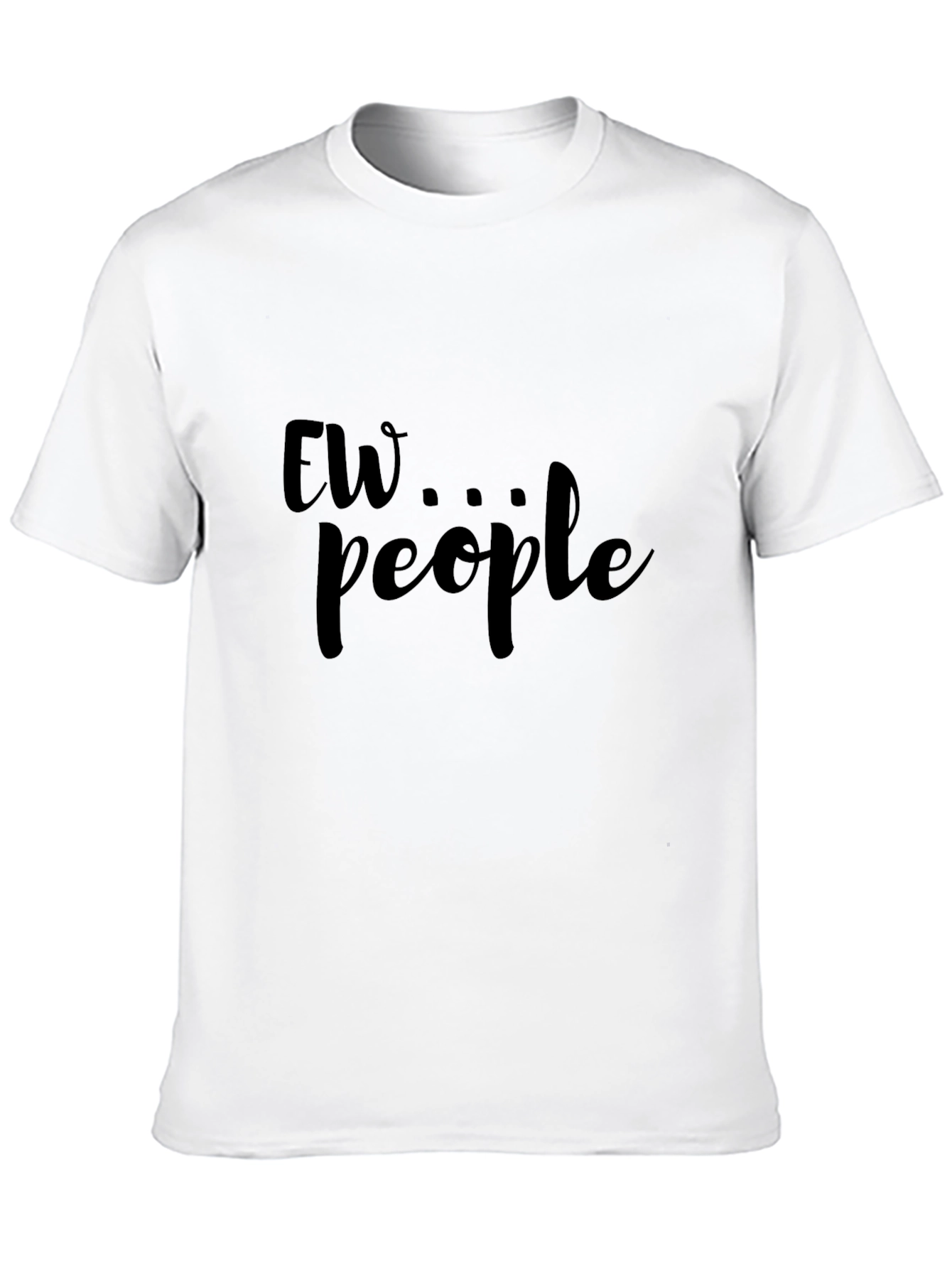 Ew People Graphic Tee - Black Cotton Blend