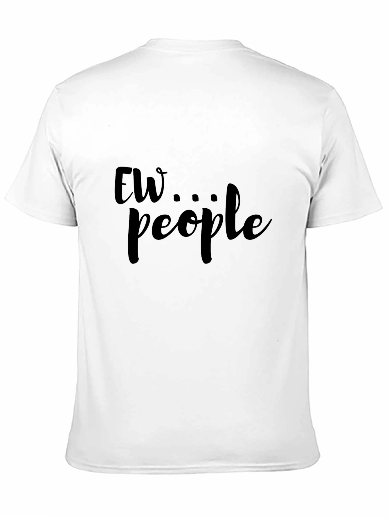Ew People Graphic Tee - Black Cotton Blend