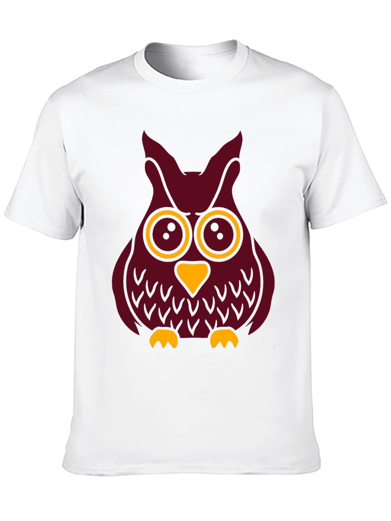 Cool Owl Graphic Tee - Black Cotton T-Shirt