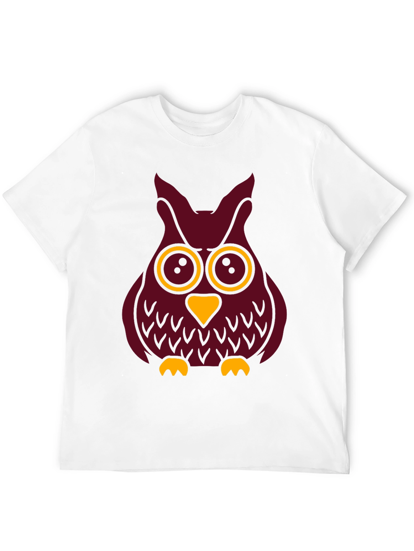 Cool Owl Graphic Tee - Black Cotton T-Shirt