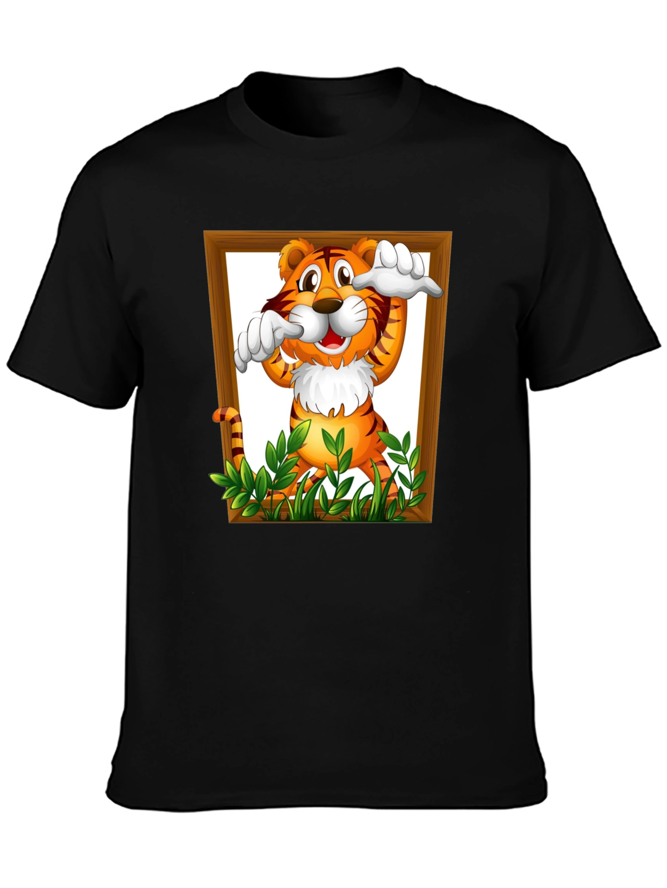 Tiger in Frame Graphic T-Shirt