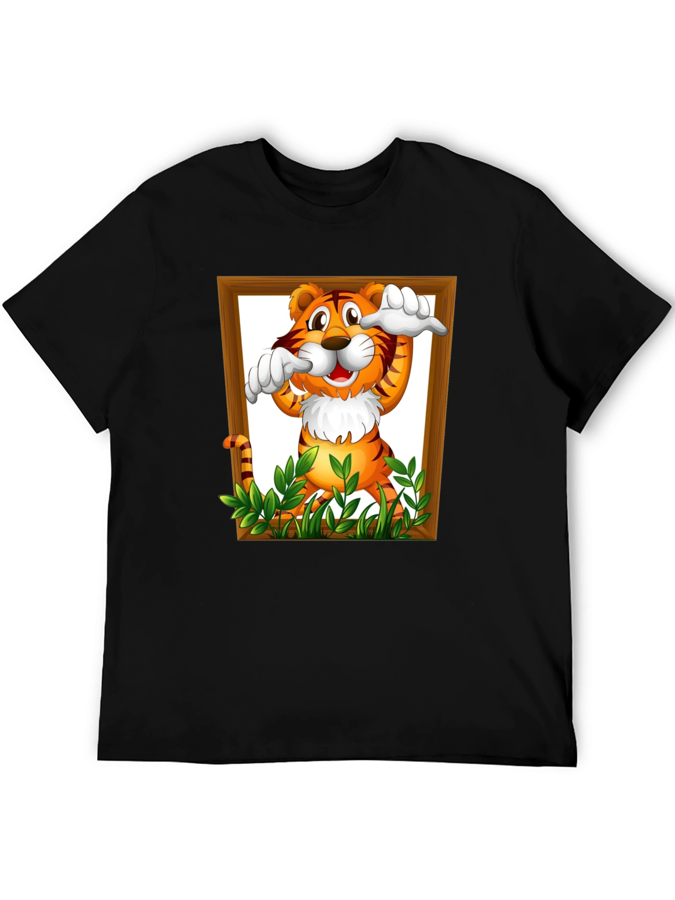 Tiger in Frame Graphic T-Shirt