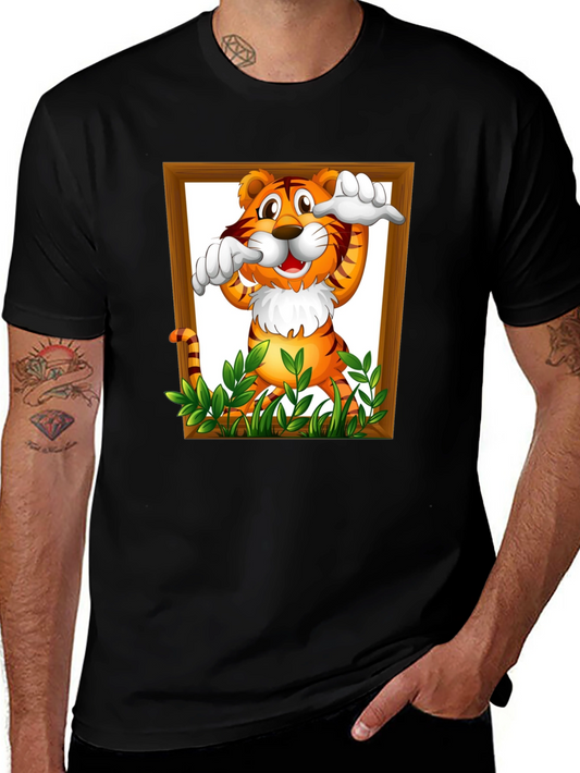 Tiger in Frame Graphic T-Shirt