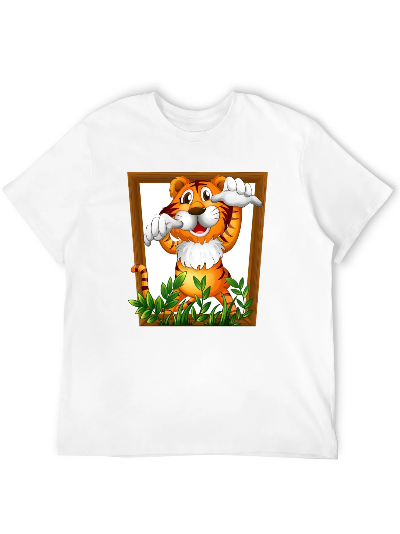 Tiger in Frame Graphic T-Shirt