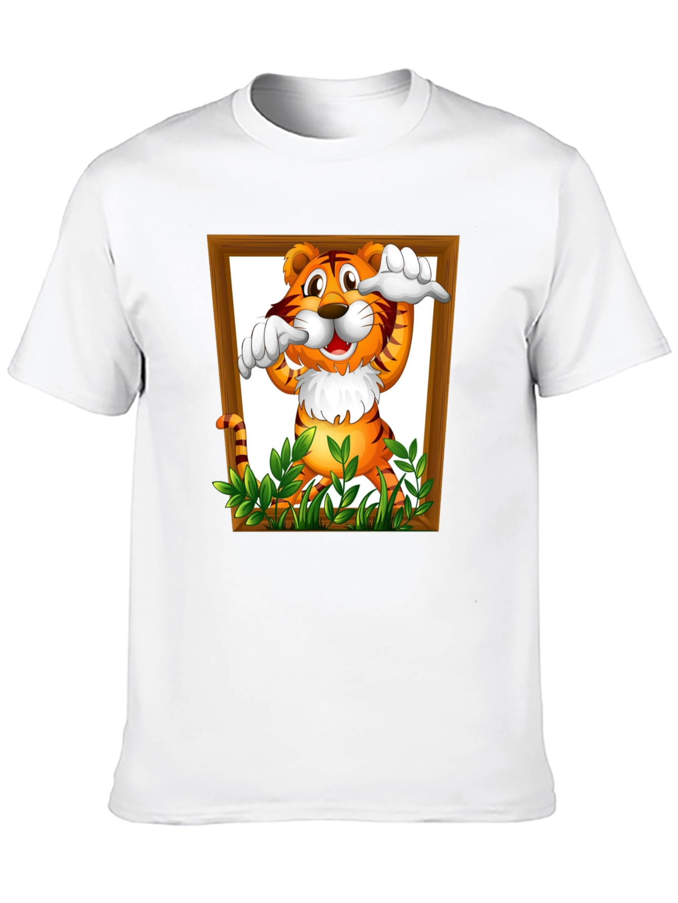 Tiger in Frame Graphic T-Shirt