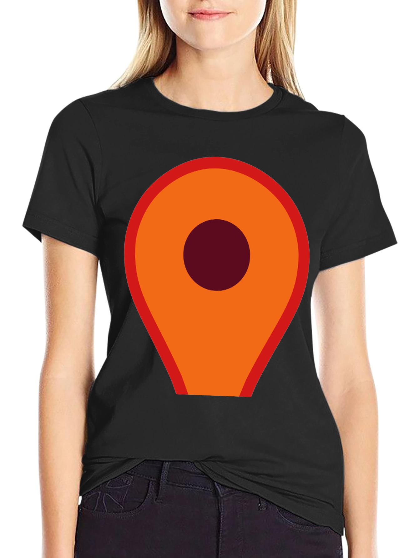 Location Marker Graphic Tee - Modern Style