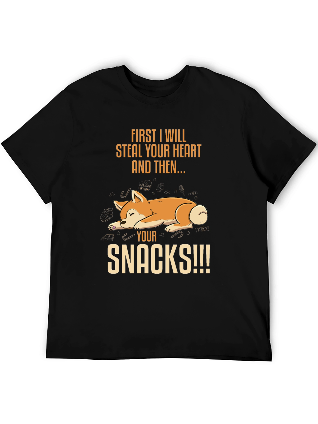 Dog Steal Your Heart & Snacks T-Shirt