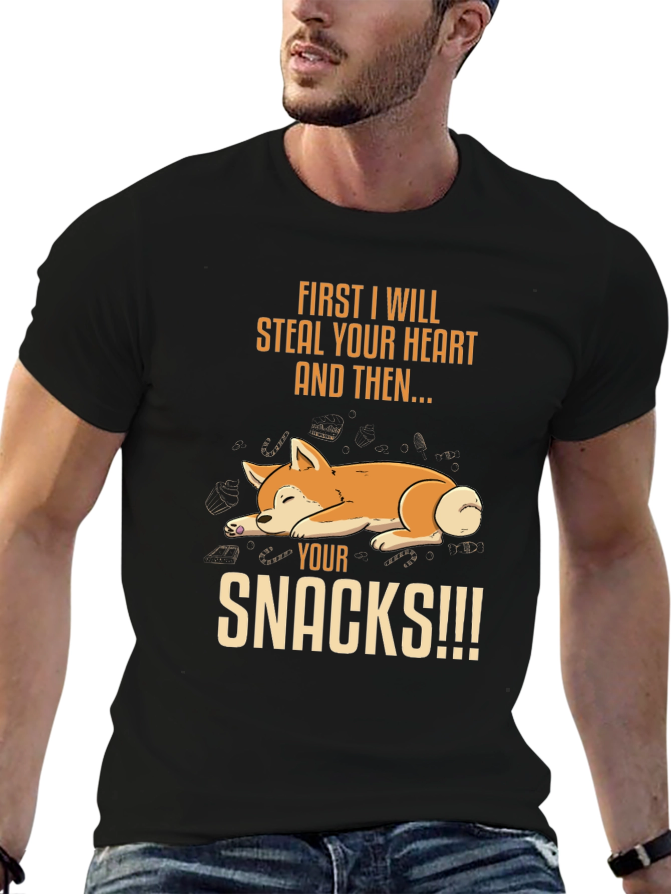 Dog Steal Your Heart & Snacks T-Shirt