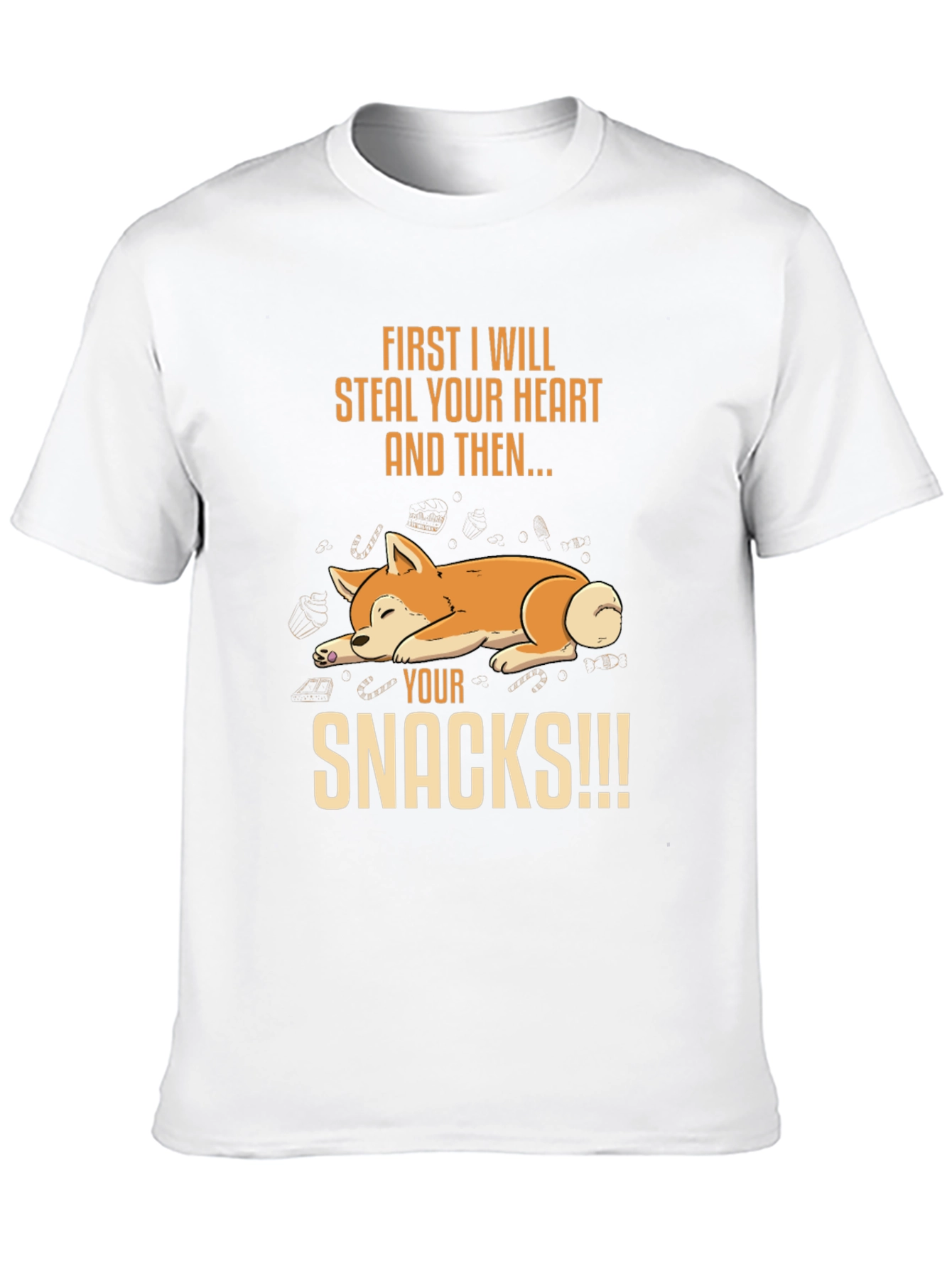 Dog Steal Your Heart & Snacks T-Shirt