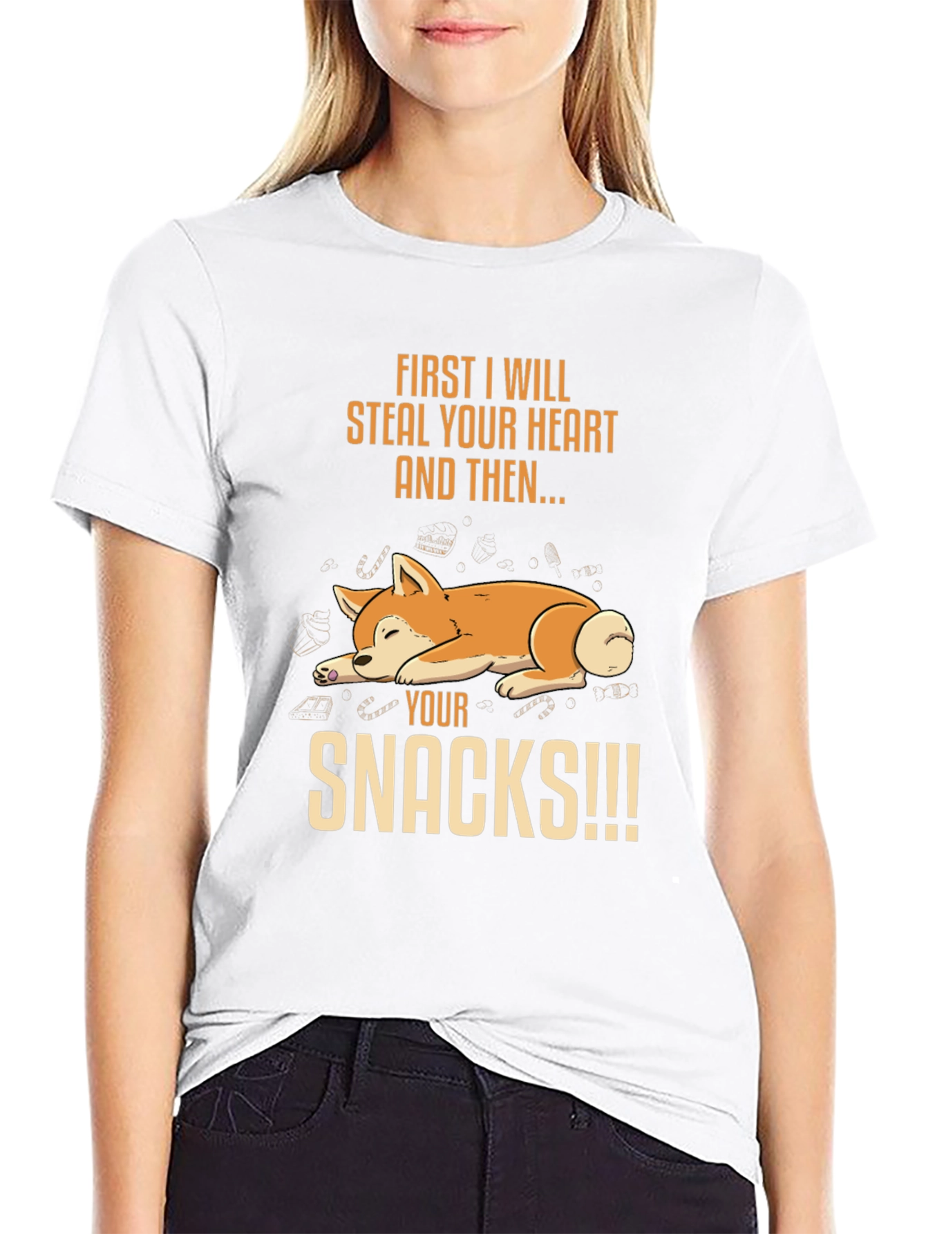 Dog Steal Your Heart & Snacks T-Shirt