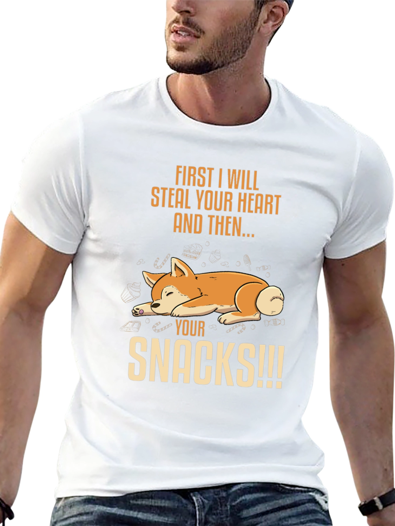 Dog Steal Your Heart & Snacks T-Shirt