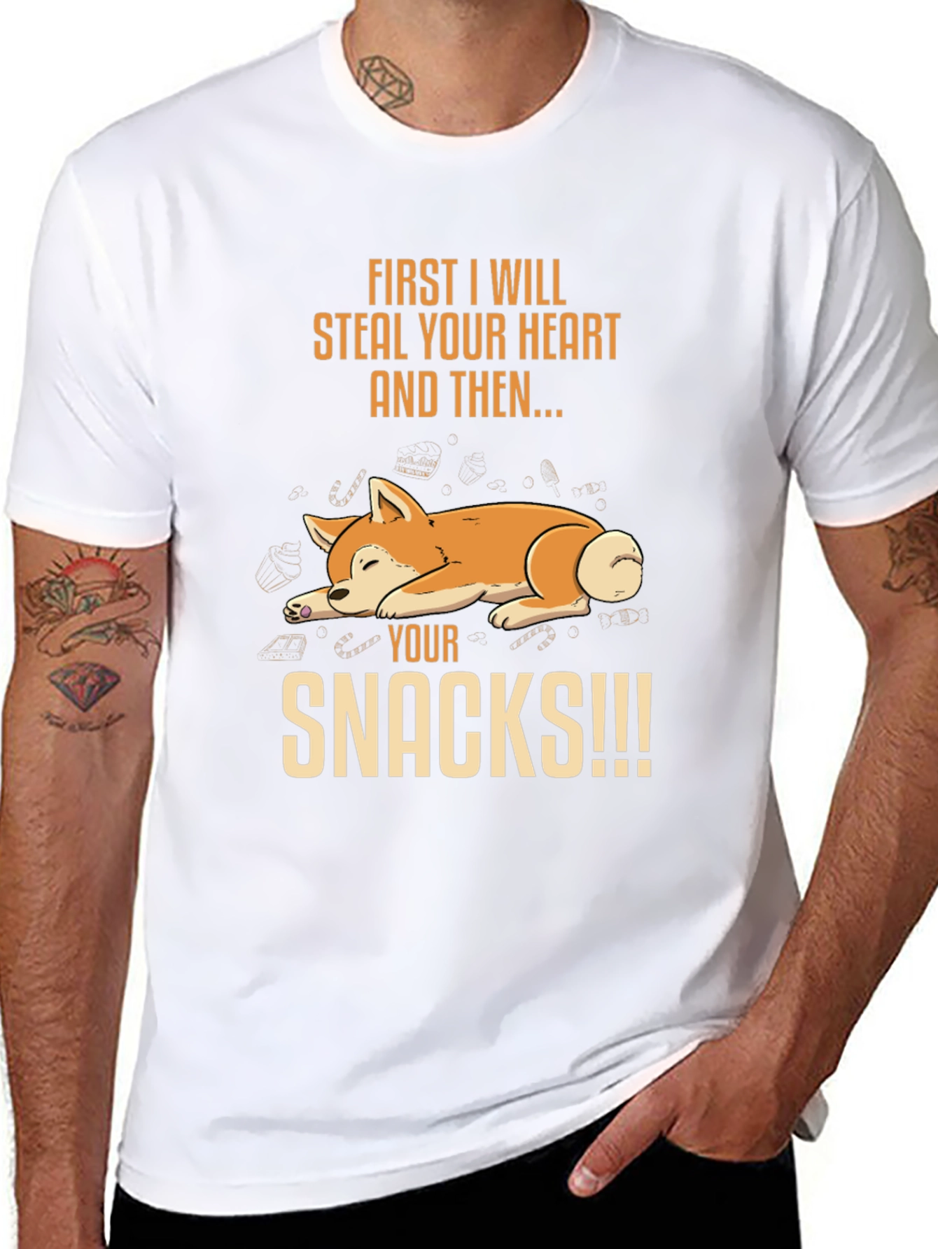 Dog Steal Your Heart & Snacks T-Shirt