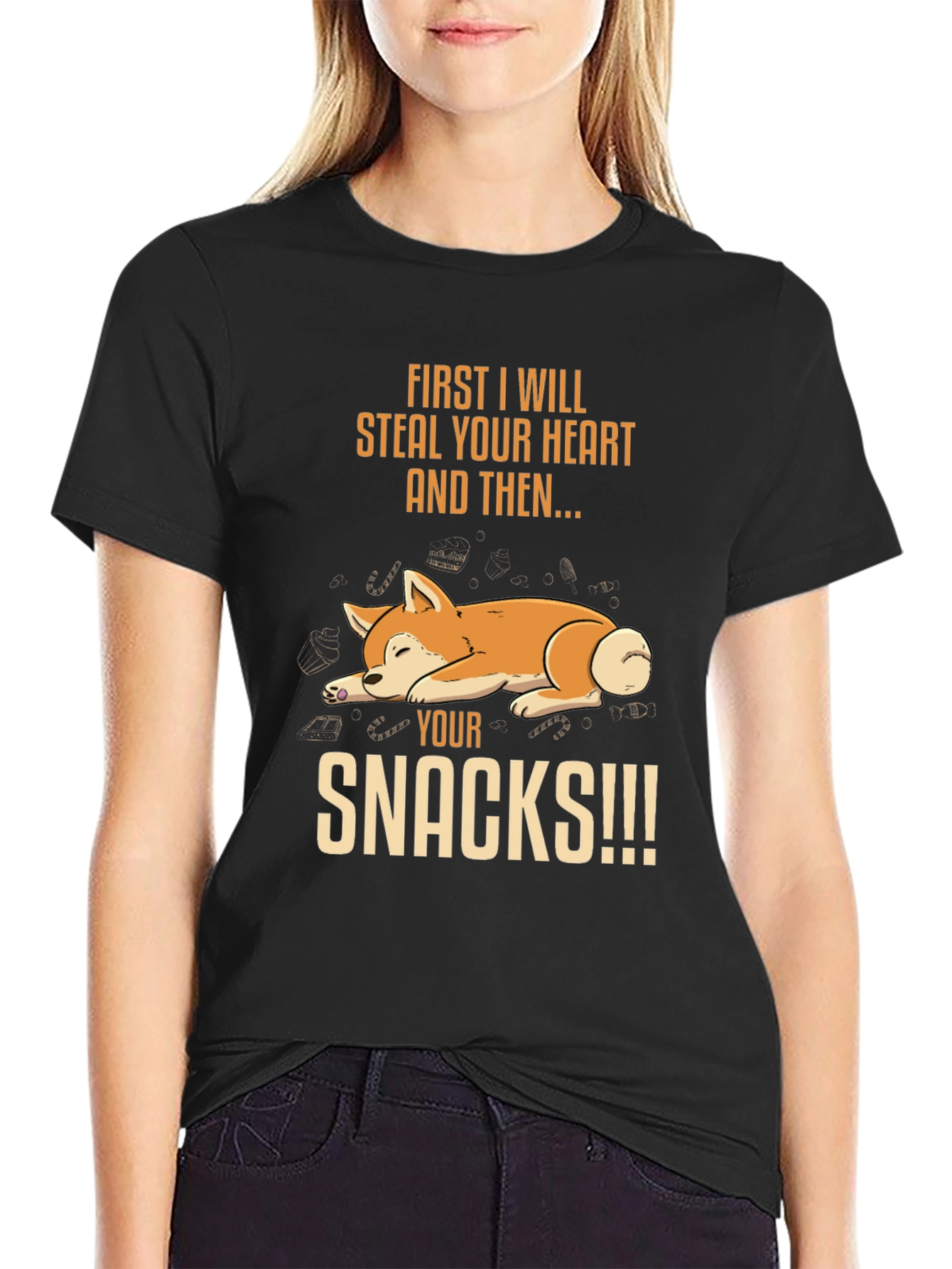 Dog Steal Your Heart & Snacks T-Shirt
