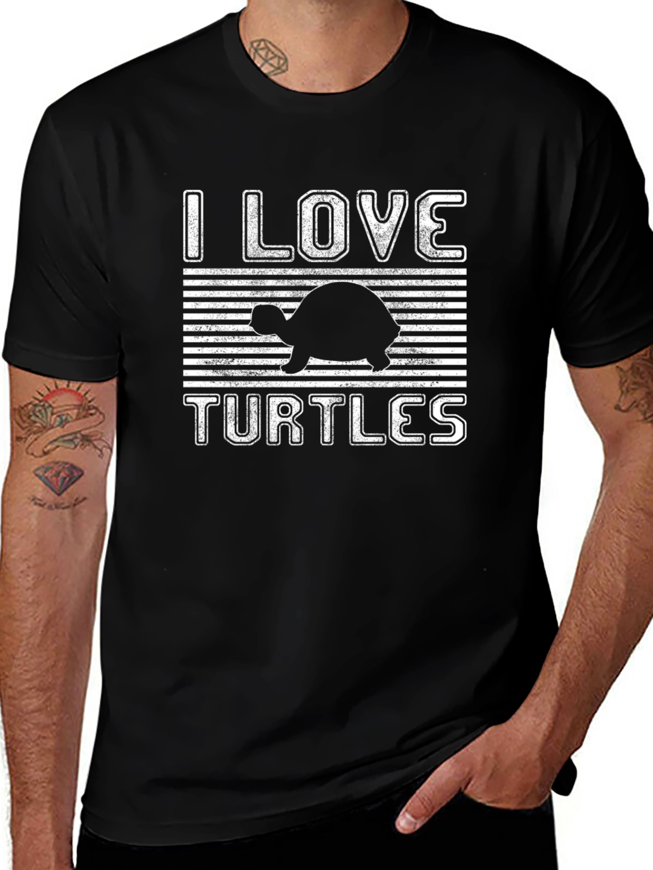 I Love Turtles Graphic T-Shirt