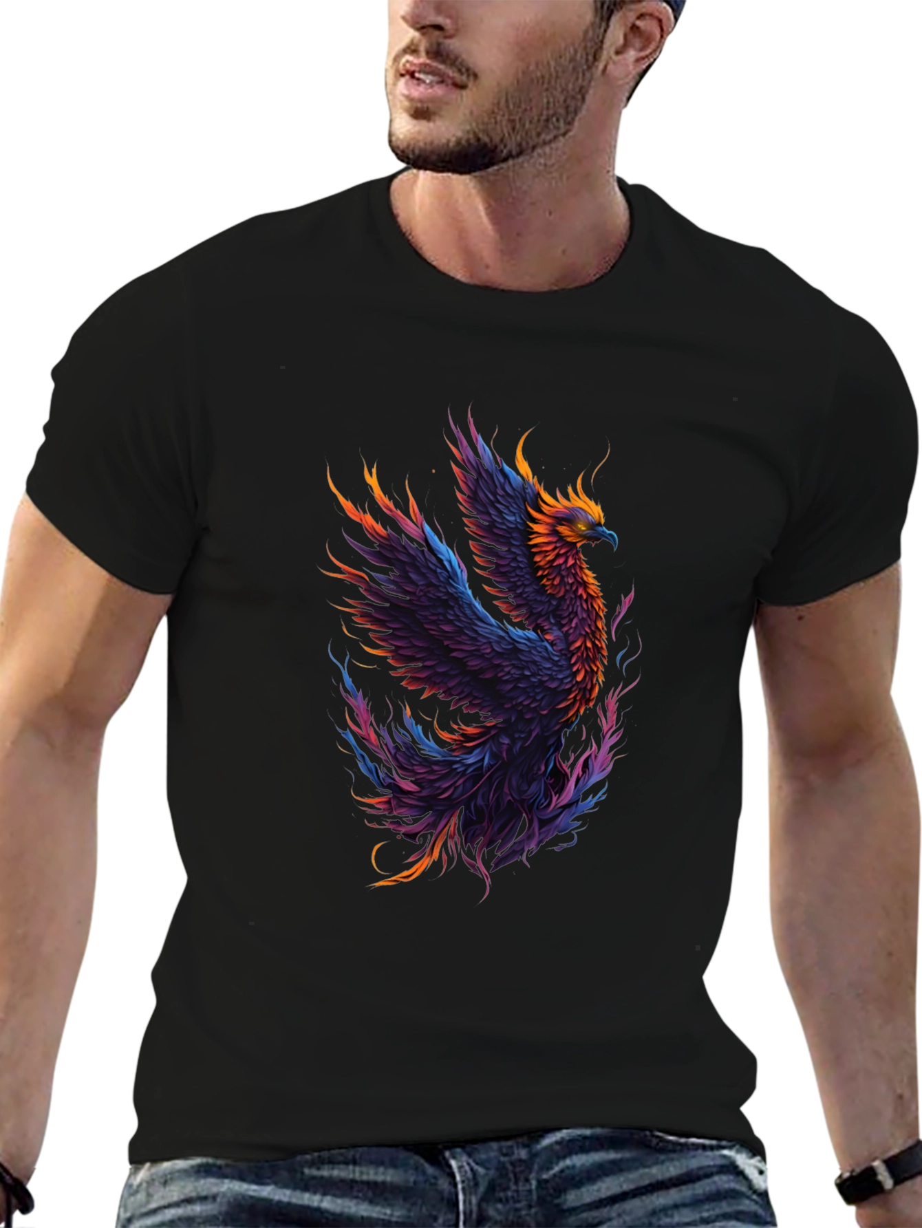 Phoenix Graphic Tee - Black