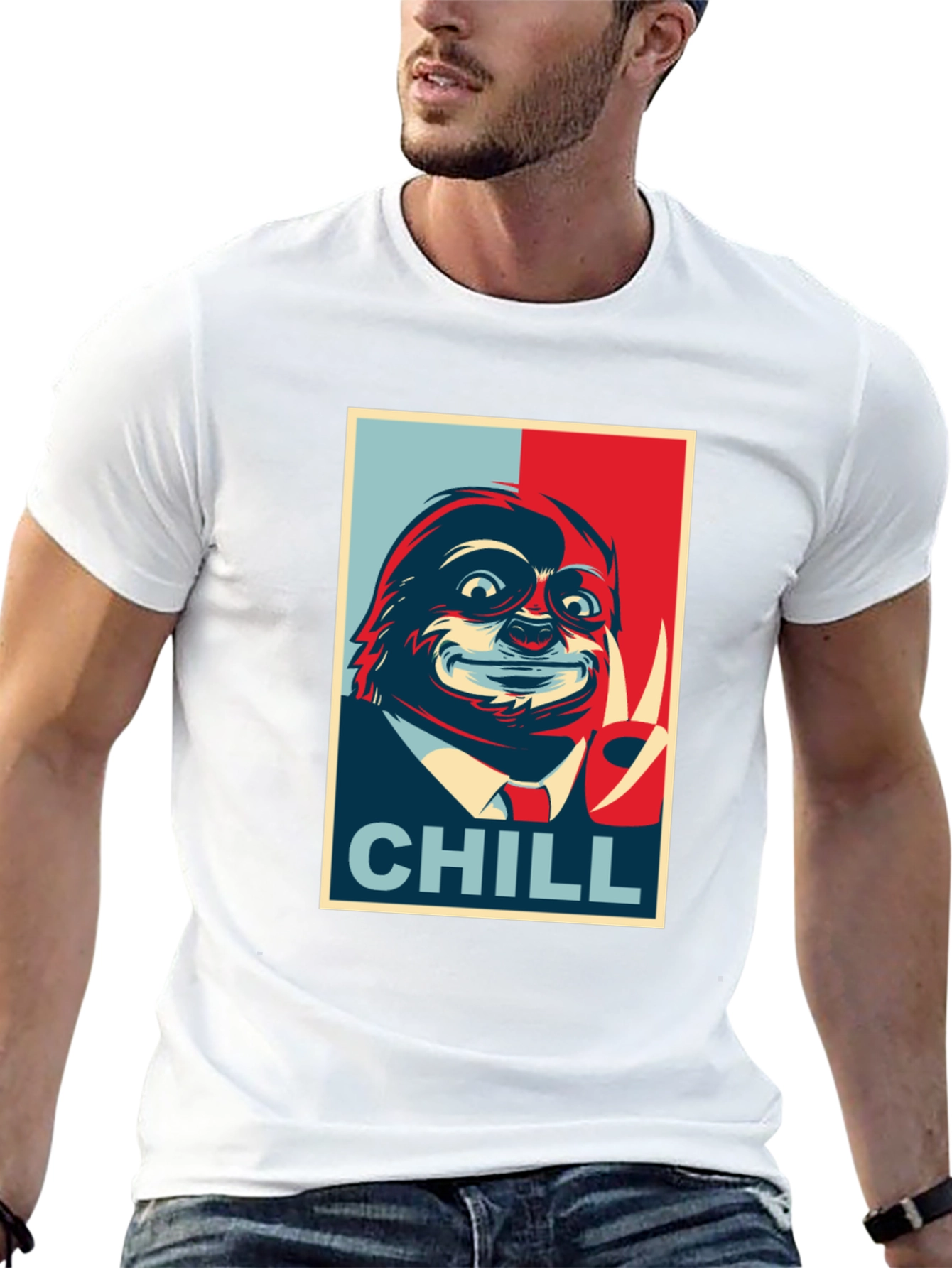 Chill Sloth Graphic Tee - Relaxed Vibe
