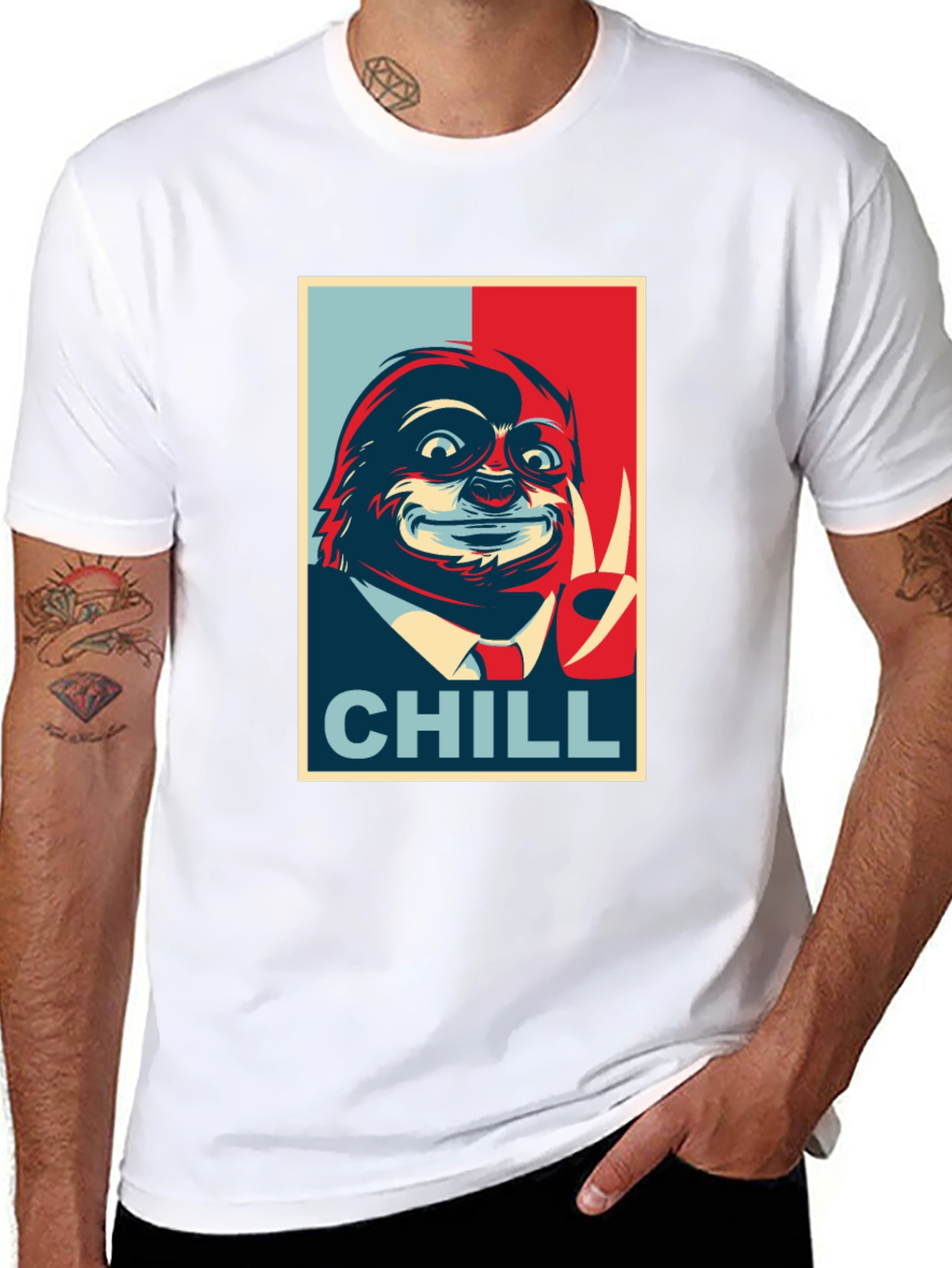 Chill Sloth Graphic Tee - Relaxed Vibe