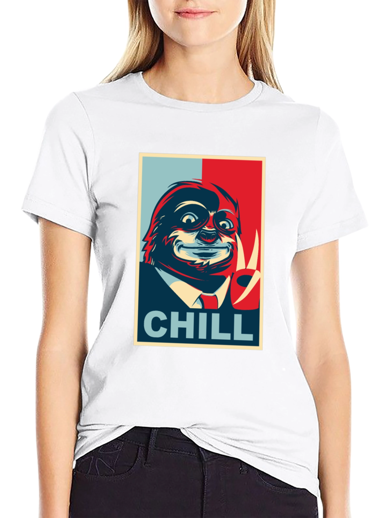 Chill Sloth Graphic Tee - Relaxed Vibe