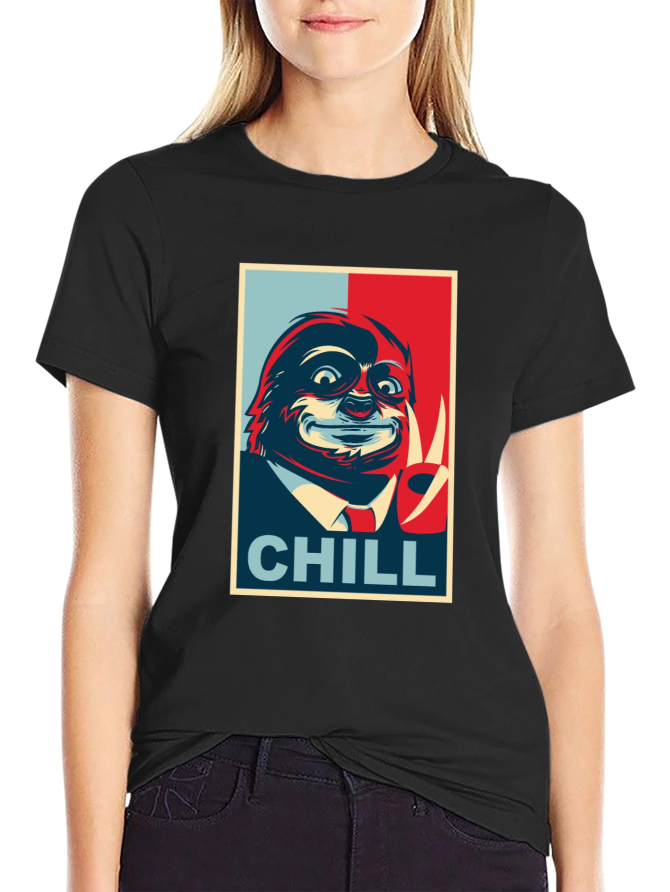 Chill Sloth Graphic Tee - Relaxed Vibe
