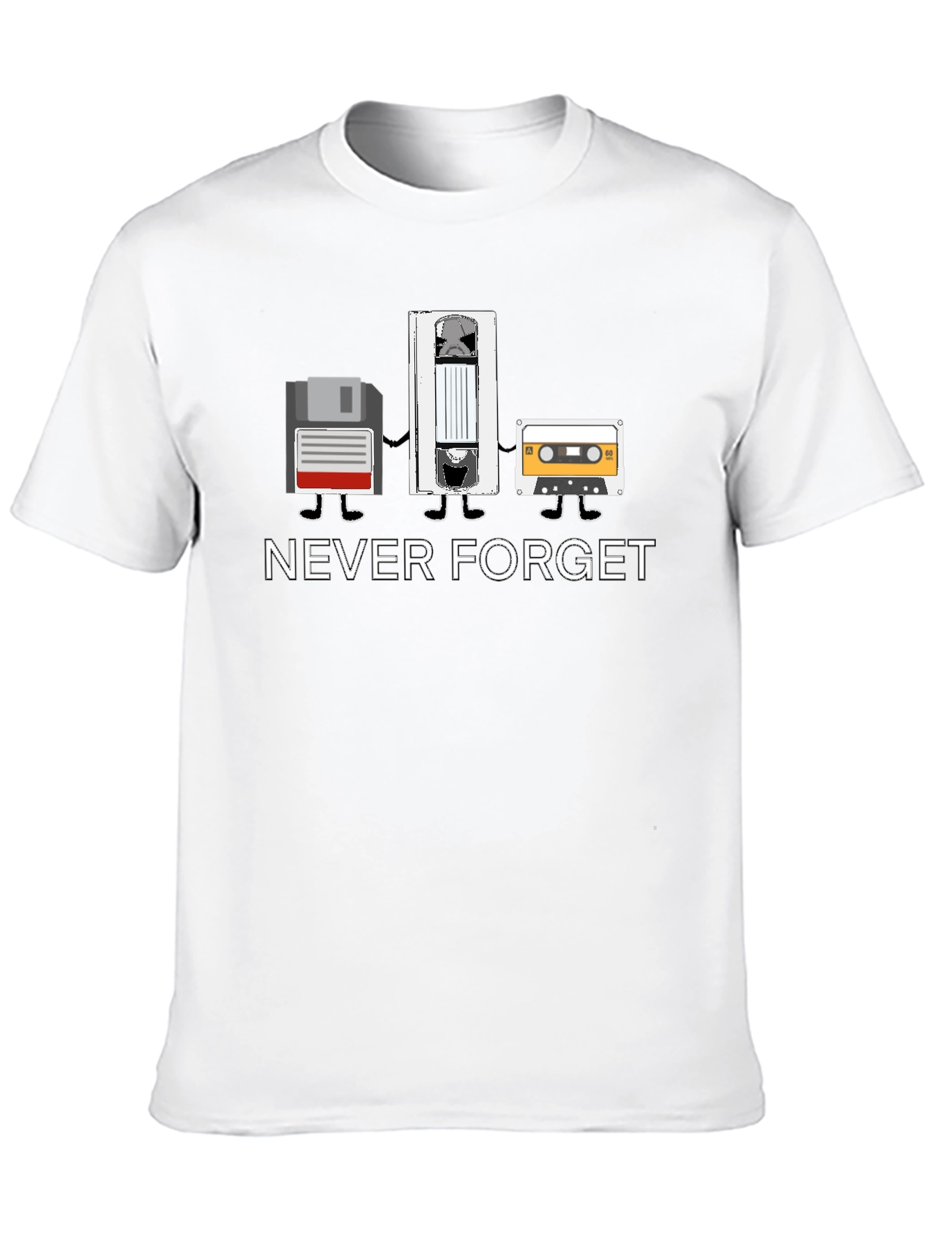 Retro Media T-Shirt - Never Forget Tech